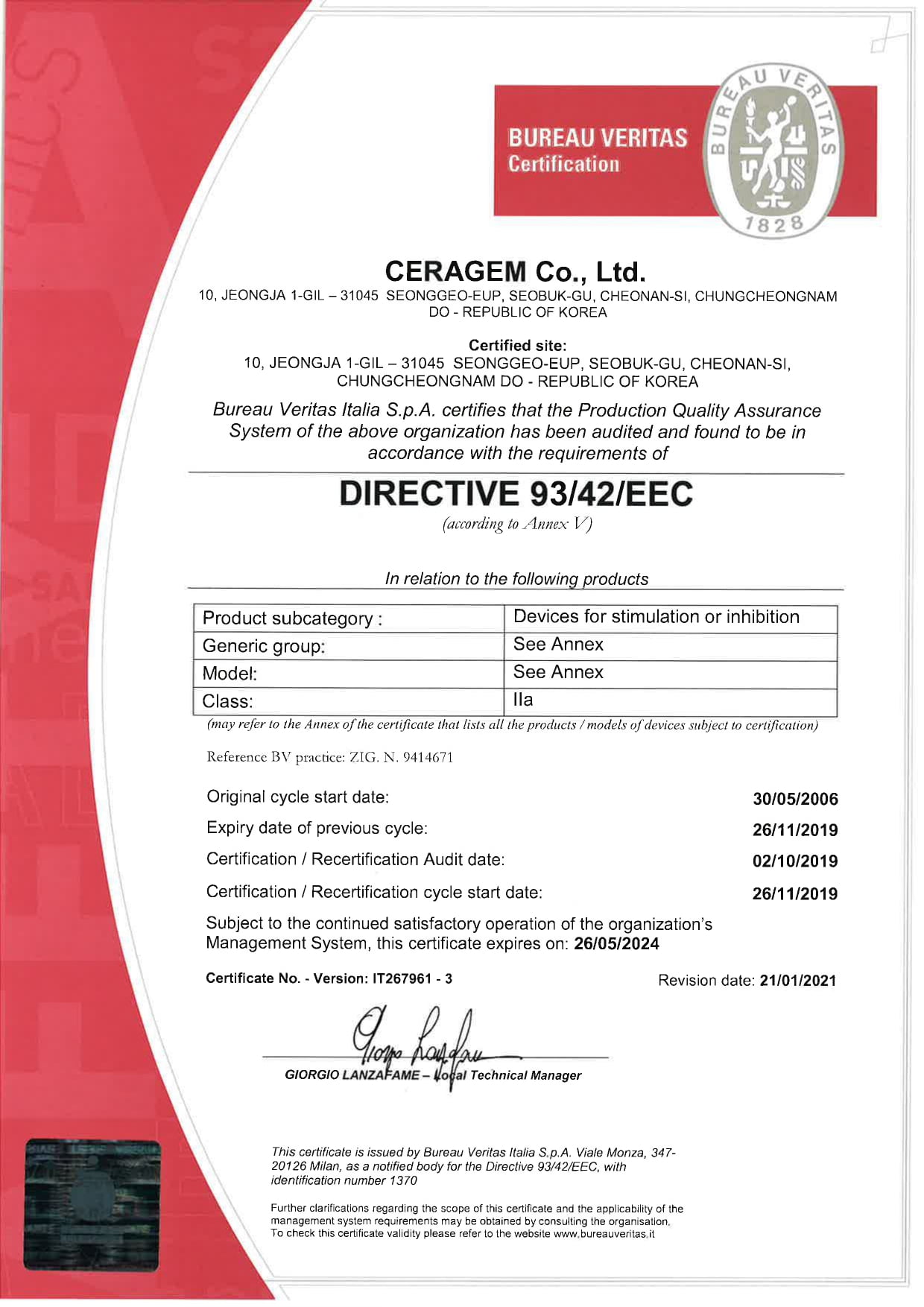EU Medical Certificate